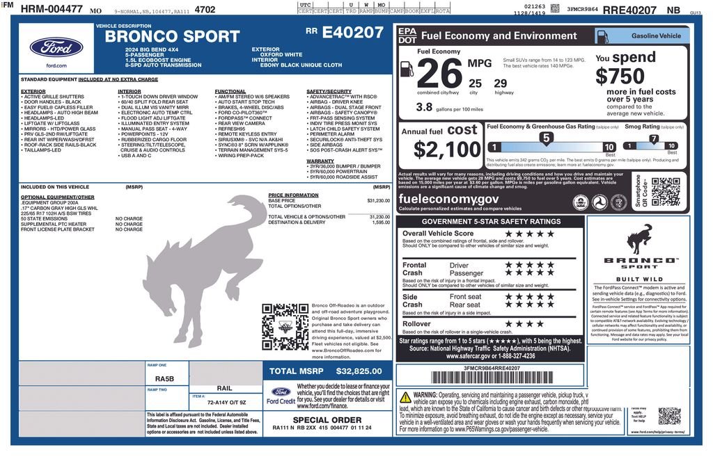 ford bronco sport 2024 3FMCR9B64RRE40207 image ford bronco sport 2024 3FMCR9B64RRE40207 image